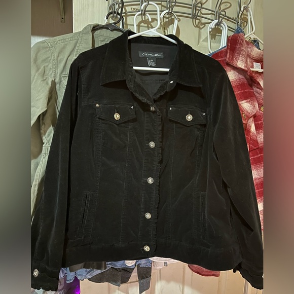 christina zinn Jackets & Blazers - black corduroy jacket Christina Zion